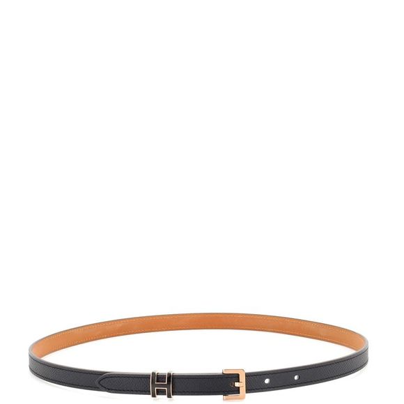 Hermes Pop H Belt Leather Thin 80 Black - Picture 2 of 3